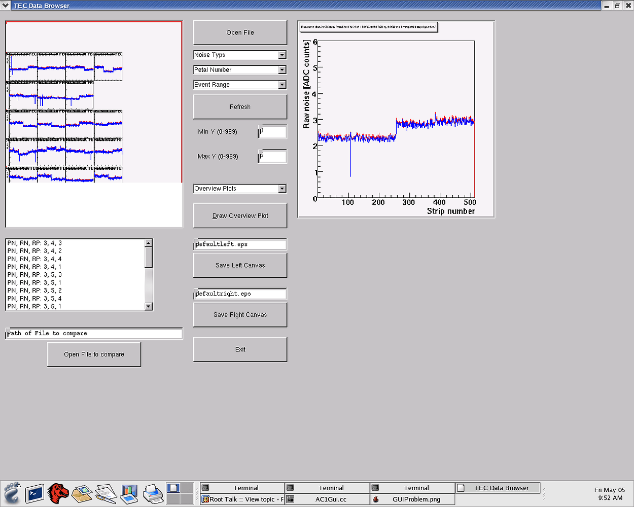 Problems with TEmbeddedCanvas in a standalone GUI - ROOT - ROOT Forum
