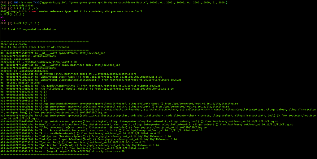 Seg Violation when filling TH3D - Newbie - ROOT Forum
