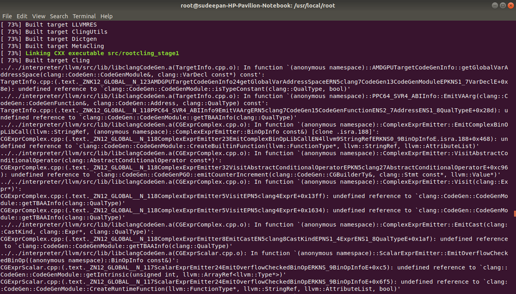 ROOT installation issues on Ubuntu 18.04 - Newbie - ROOT Forum