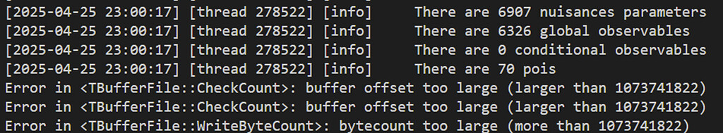 Workspace combiantion, Error in : buffer offset too large (larger than ...