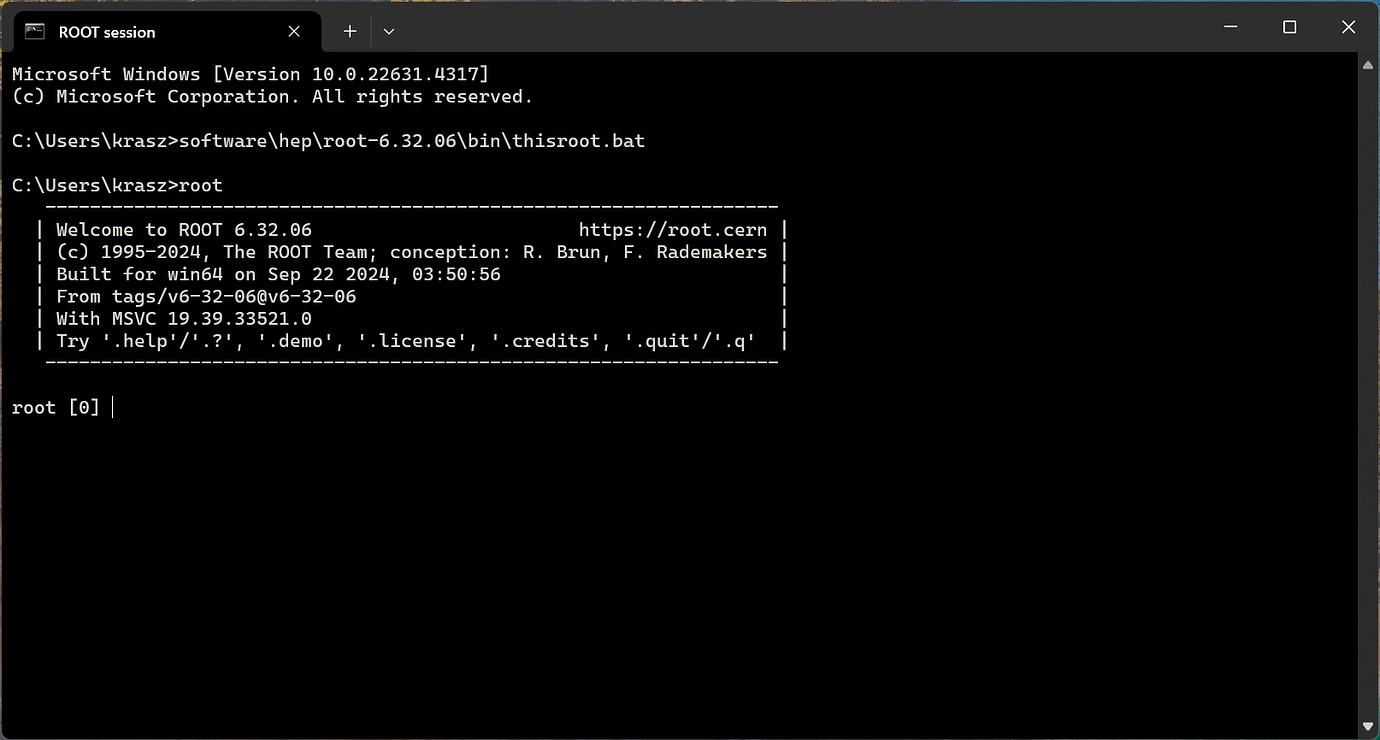 PyROOT on Windows - ROOT - ROOT Forum