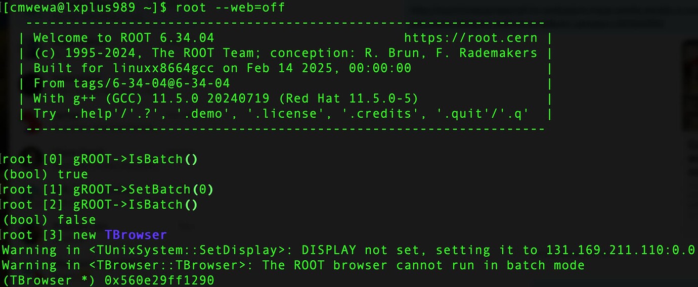 Unable to open ROOT browser in v6.34.04 on lxplus - ROOT - ROOT Forum
