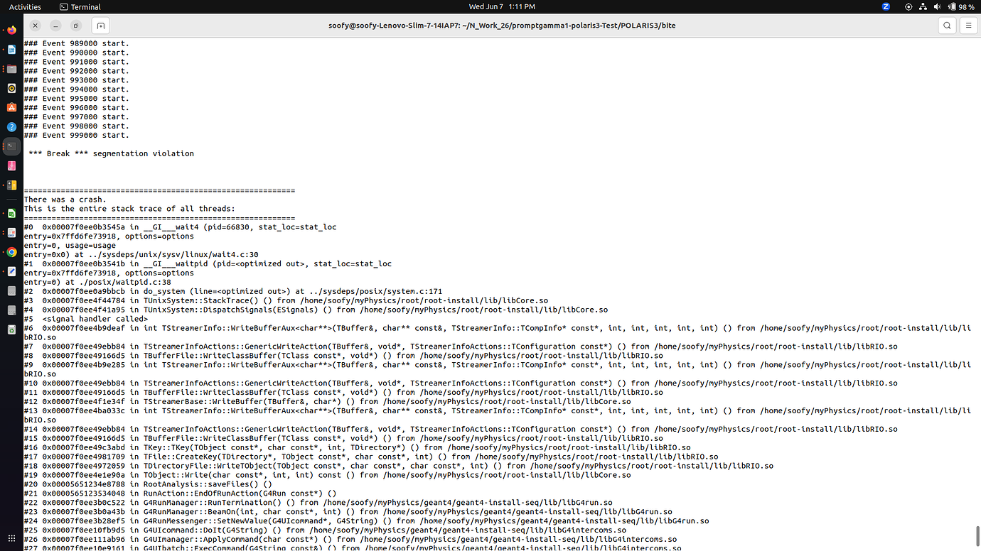 Root Crash Version 6.26/10 - ROOT - ROOT Forum