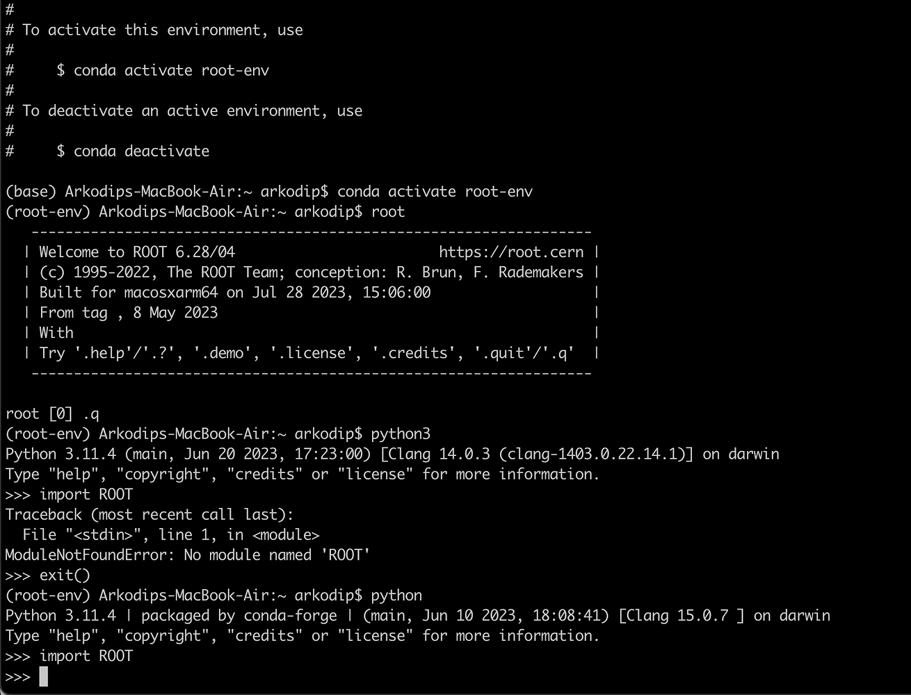 modulenotfounderror-no-module-named-root-root-root-forum