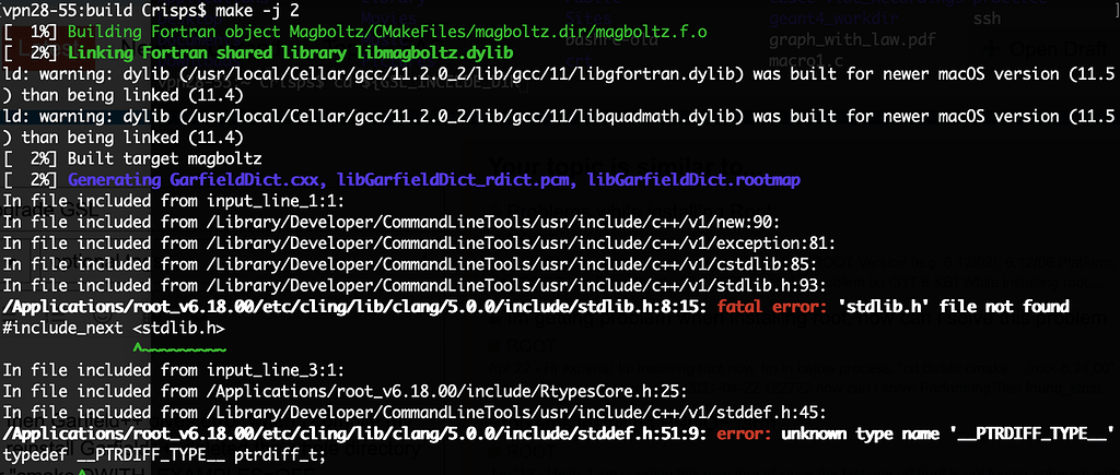 Problem when reinstall Garfield++ after upgrade GSL - Garfield++ - ROOT ...