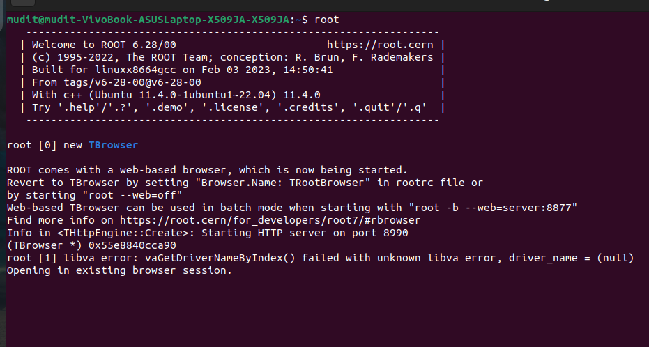 TBrowser Launching Error: libva error
